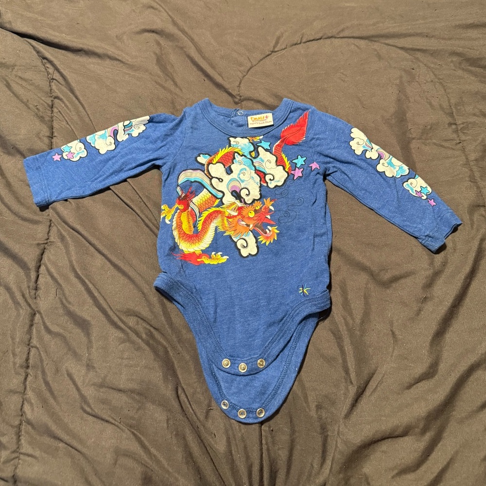 6M Truly Scrumptious Blue Dragon Onesie